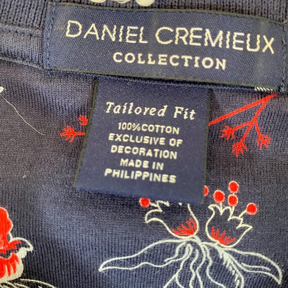 Daniel Cremieux Red White Blue Short Sleeve Shirt NWOT Men's Size Large - Picture 3 of 13